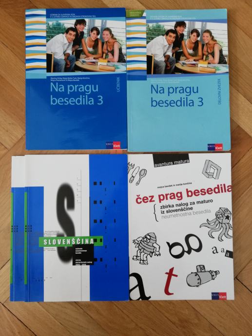 Prodam učbenik, dz in zbirko nalog iz mature za slovenščino