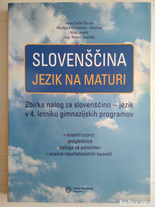Slovenščina jezik na maturi (delovni zvezek)