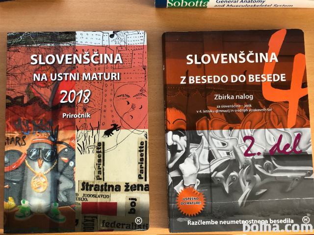 Slovenščina na ustni maturi 2018 in Zbirka nalog