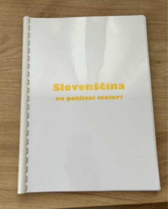 Zapiski za poklicno maturo- slovenščina