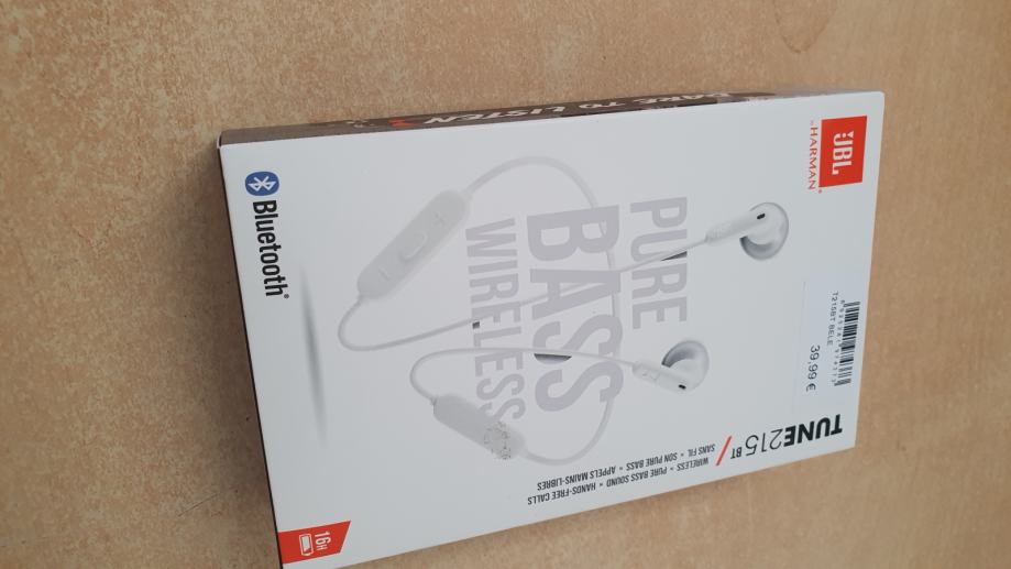 Bluetooth slušalke  JBL Hartman Pure BASS wireless - novo orig.zapak.