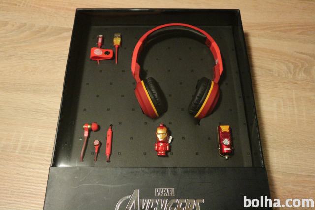 Iron Man Avengers Gift Box (2x slušalke, USB, ...)