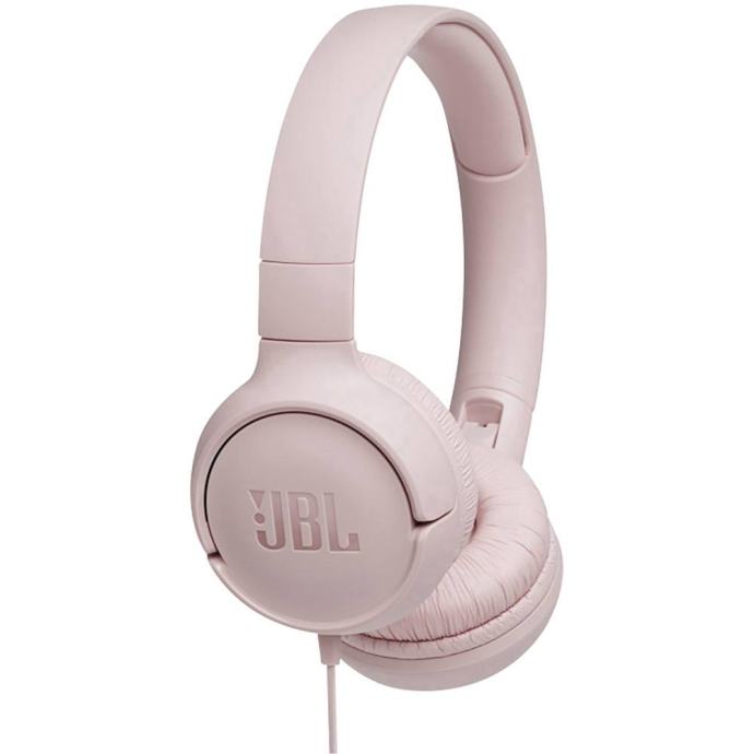 JBL Tune 500 on ear slušalke on ear zložljive, naglavni komplet roza