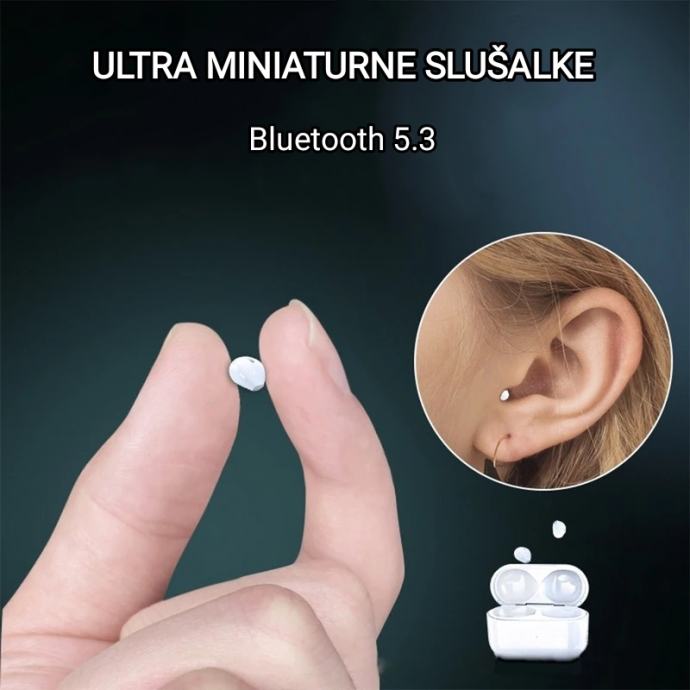 Mini slušalke Bluetooth airpods nevidne brezžične mikro SPY slušalka