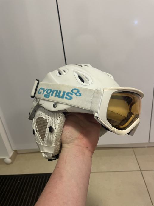 Ski helmet + glasses