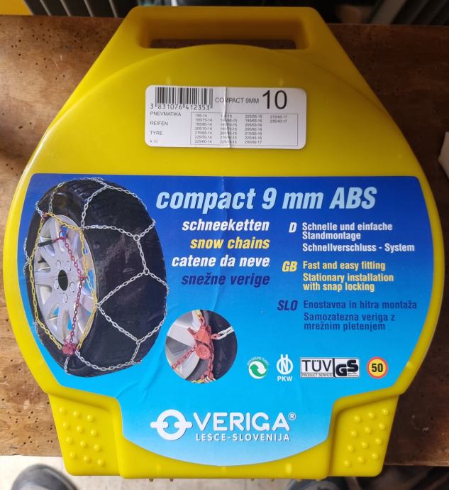 Snežne verige, verige za avto COMPACT 9 mm ABS VERIGA Lesce