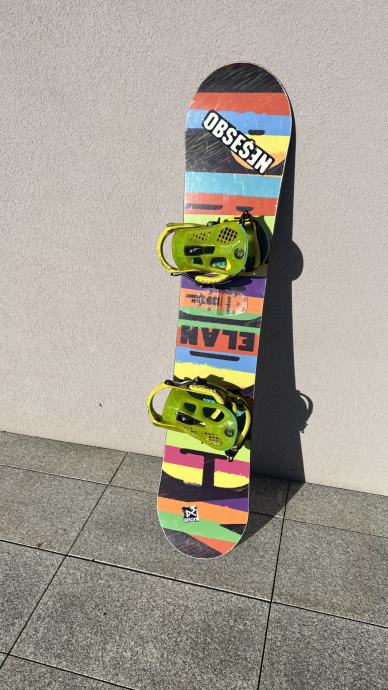 Fixations De Snowboard Elan Xénon Mini - Taille 31 à 36 - Noires Et Bleues - Neuf Avec Étiquettes