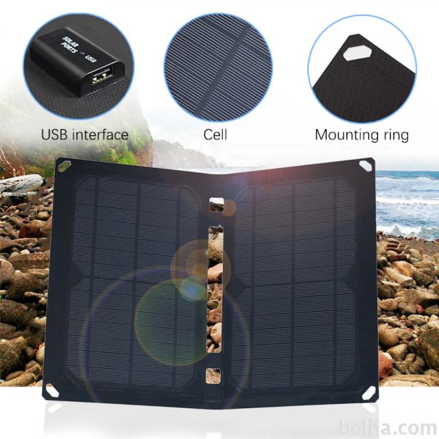 Solarni panel , USB polnilec , za potovanja pohodništvo kamp