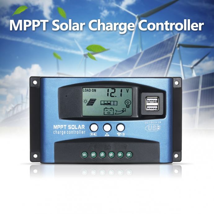 Solarni regulator kontroler MPPT 40/50/60/100A 12v/24v -lahko po pošti