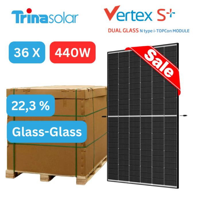 Trina Vertex S+ 440W Glass-Glass