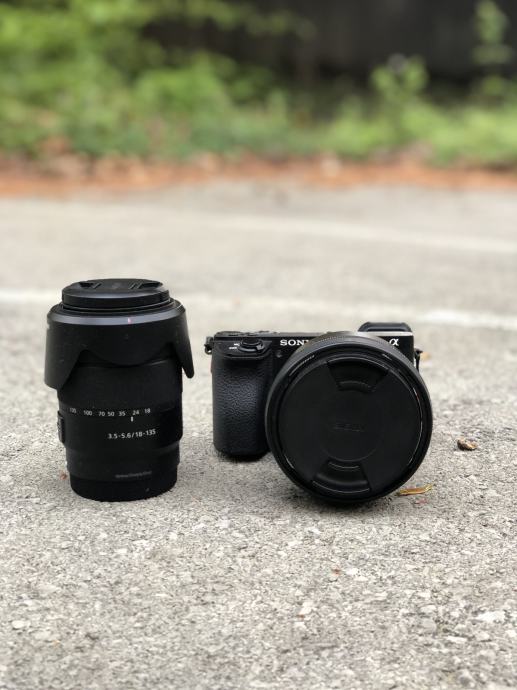 Sony a6500 + 2 objektiva Sony 18135mm 3.55.6 & Sigma 16mm 1.4