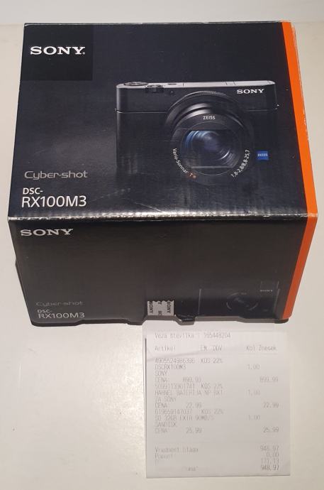Sony DSC-RX100 III RX100M3 Digital Camera 20.1 MP SLR Built-in WiFi NFC 85% New - Foto 4