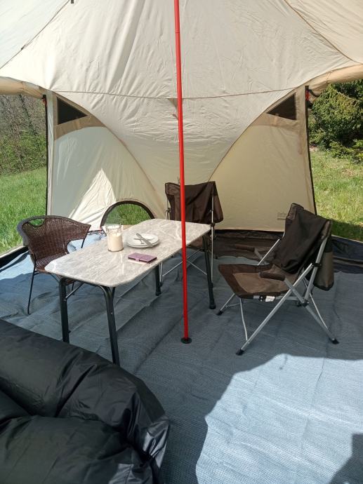 GRAND CANYON Black Knob 10 Zelt - Tipi Zelt Für 10 Personen 510x450cm