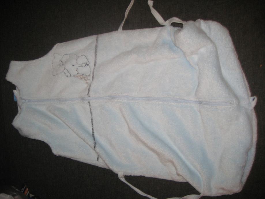Spalna vreča za novorojenčka-nezno modra, vel. 0-68