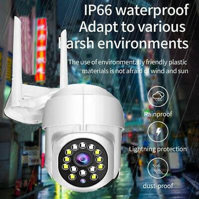 Waterproof WIFI IP Camera Wireless PTZ Smart  IR Cam 1080P HD Home Sec