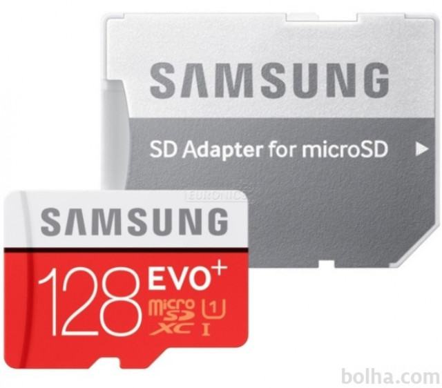 SAMSUNG 128GB EVO+ MICRO SDXC MB-MC128GA/EU spominska kartica z SD...