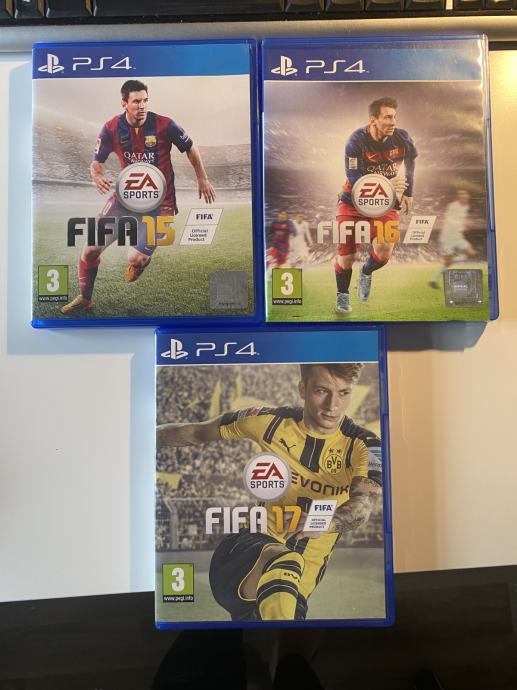 FIFA 15, FIFA 16, FIFA 17 za PS4