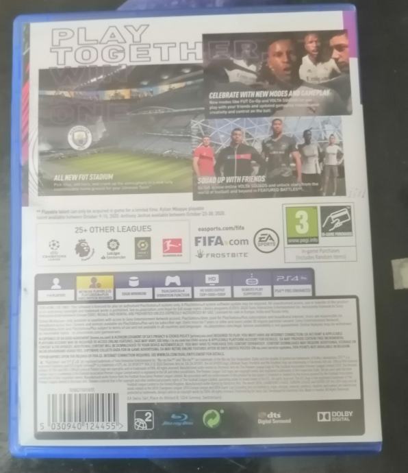 FIFA 21 in FIFA 22 ps4 Cena15€ obe igri