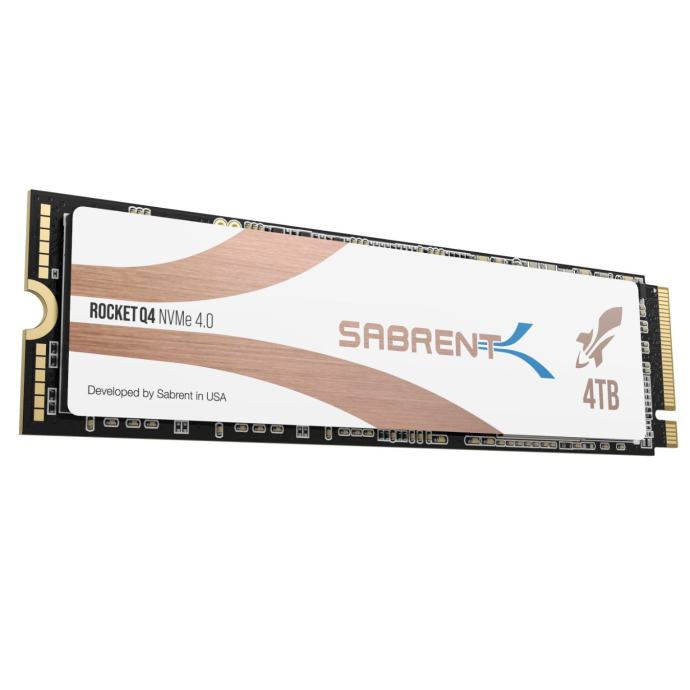 Sabrent Rocket Q4 4TB NVMe PCIe 4.0 M.2 2280 Internal SSD Solid State