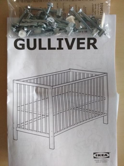 Postelja Ikea Gulliver in vzmetnica Vyssa
