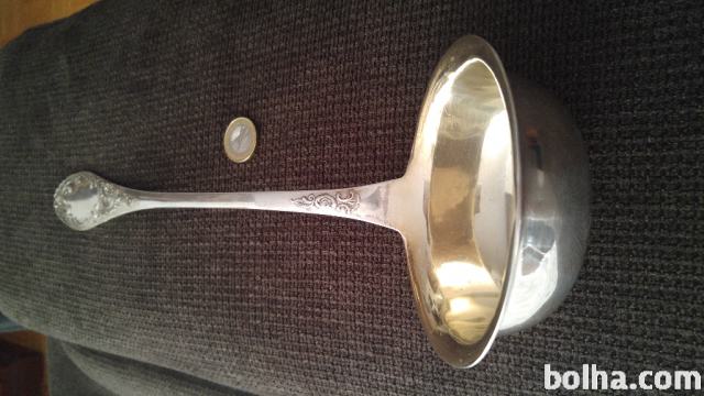 Starinska zajemalka srebro 800