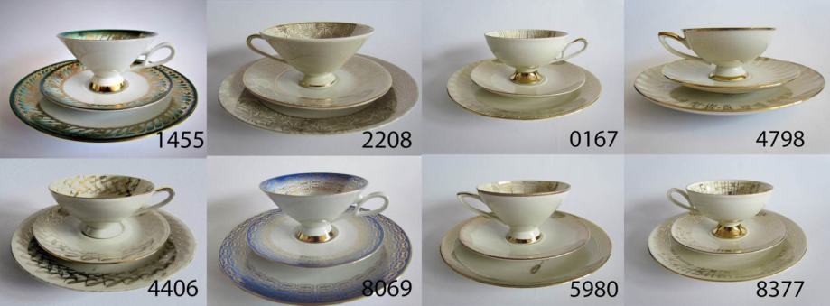 Vintage čajni trio iz porcelana BAVARIA