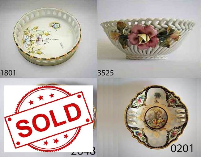 Vintage porcelanasti krožnik