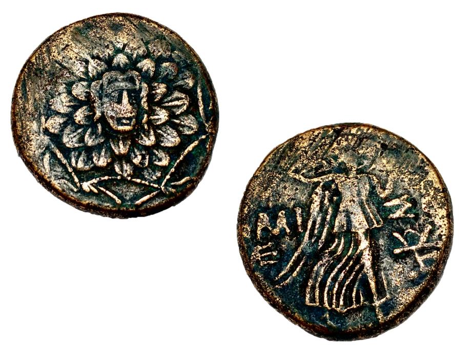 Pontos, Amisos, Mithradates VI (85-65 pr.n.št.), antični grški kovanec