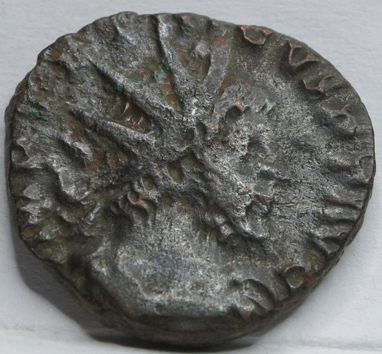 Antika Rim RIM Antika AE Antoninijan Cesar TETRICUS VF Bron Galija Germanija #C38