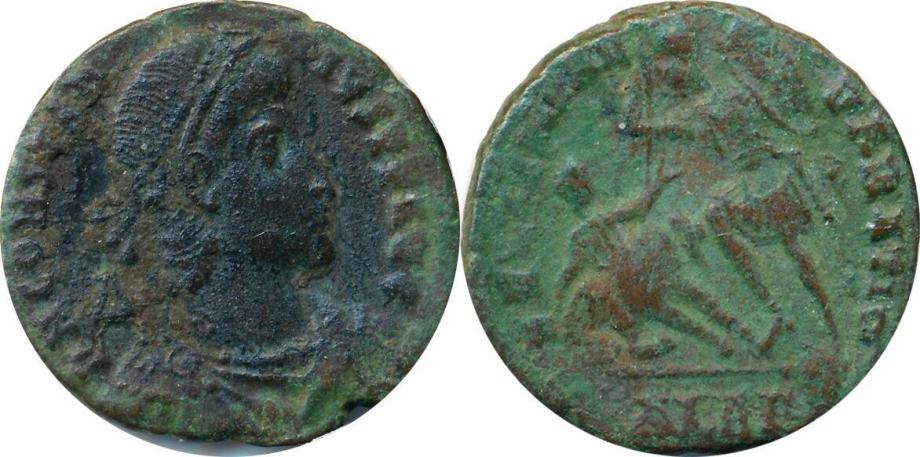 Rom.Imp. Follis 317-337 Alexandria Constantin II