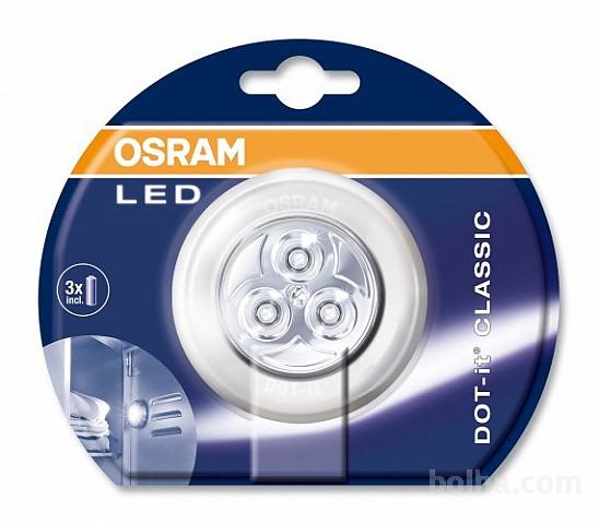 Luminaire LED à Piles OSRAM DOT-it CLASSIC - Lampe Flexible Tactile, Portable - Pour Placard, Cuisine, Veilleuse