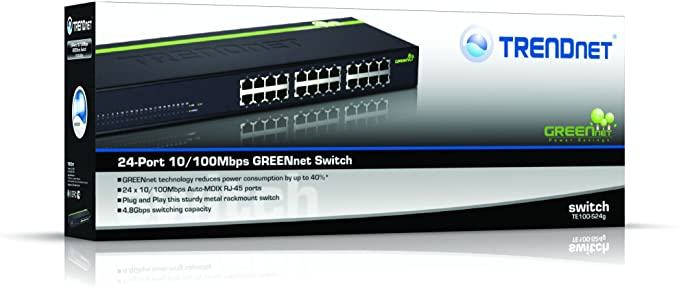 Trendnet TE100-S24g 24-Port 10/100Mbps GREENnet Switch