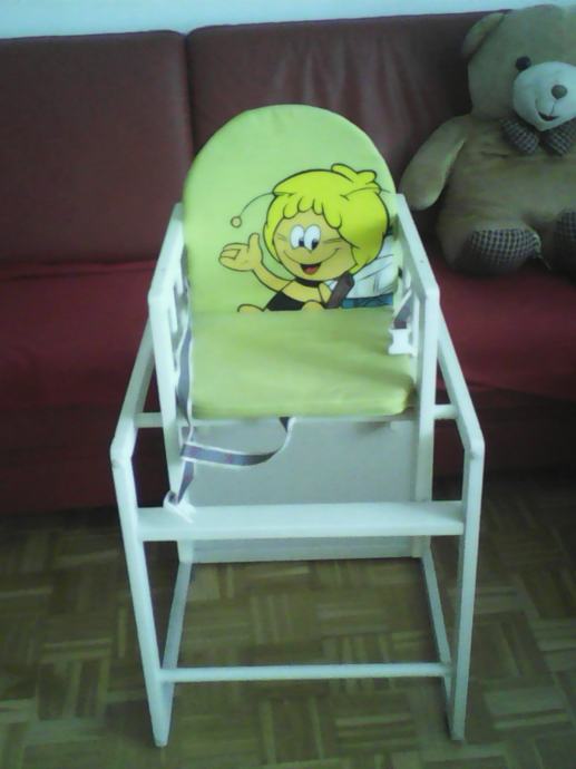Otroški stolček za hranjenje "Čebelica Maja"