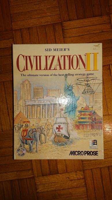 CIVILIZATION II (PC CD-ROM) Sid Meier's CIV 2 Big Box retro