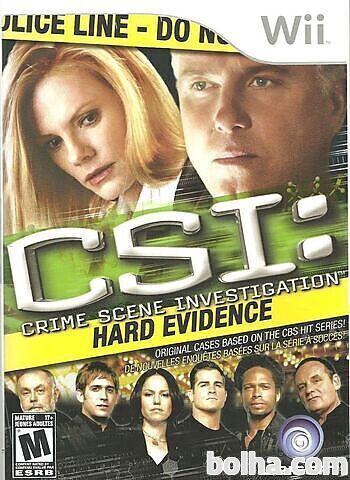 CSI Crime Scene Investigation: Hard Evidence (Nintendo Wii rabljeno)