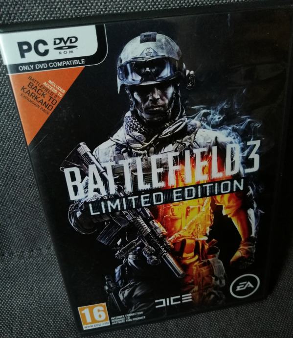 PC strelska igra: Battlefield 3 (Limited Edition), 2x PC DVD-ROM