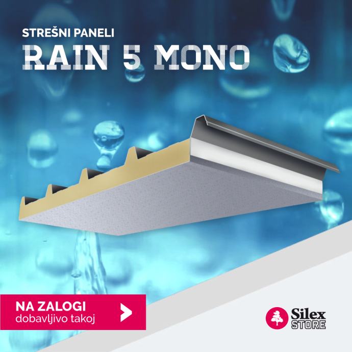PAKET STREŠNIH IZOLACIJSKIH PANELOV SILEX RAIN 5 MONO PUR 10mm