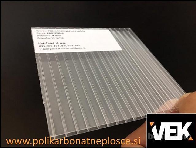 Polikarbonatne plošče 4mm, polikarbonat 4mm