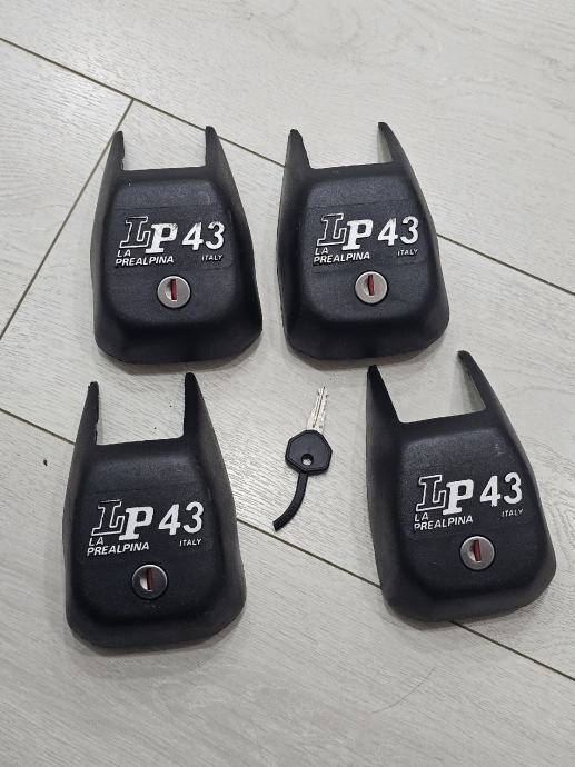 Pokrovi z ključem za strešne nosilce LA PREALPINA LP43