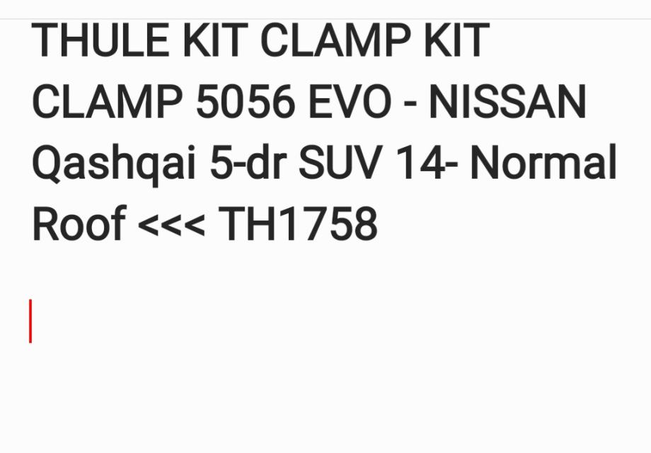 Thule Kit 1758 za Nissan