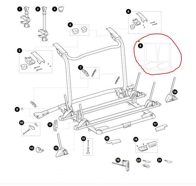 Poggiagambe Supporto Per Gambe Passeggino Thule Urban Glide 1 E 2 - Foto 2
