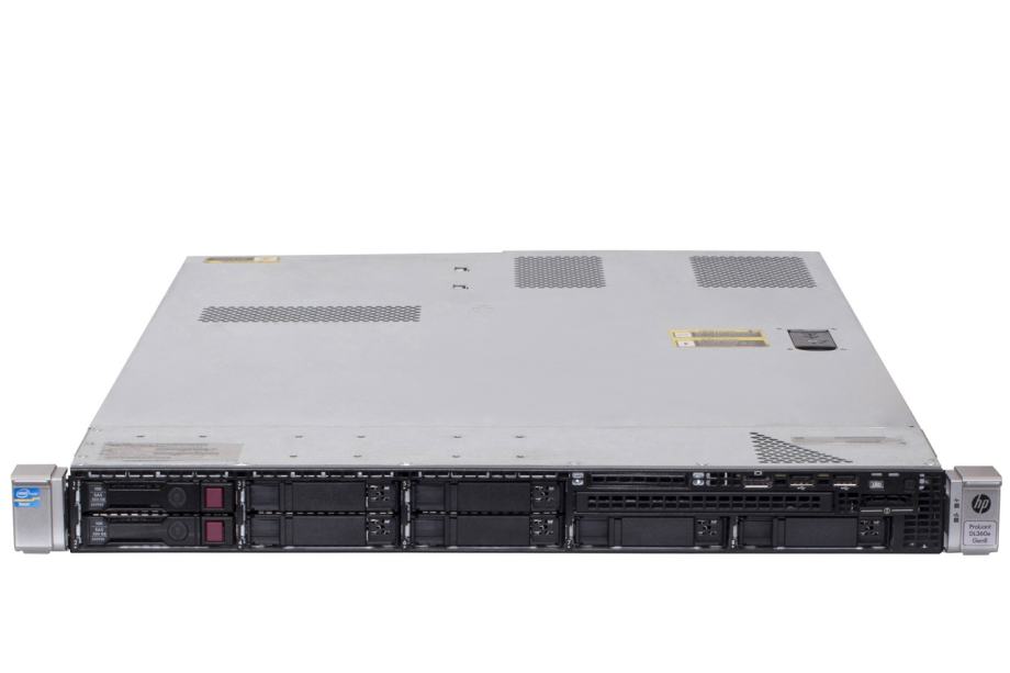 1U Rack strežnik HP ProLiant DL360e Gen8 (12 jeder, 64GB RAM, 2x HDD)