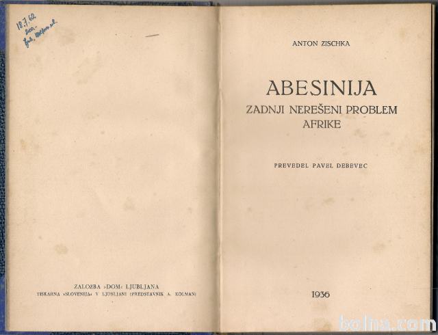 Abesinija Anton Zischka