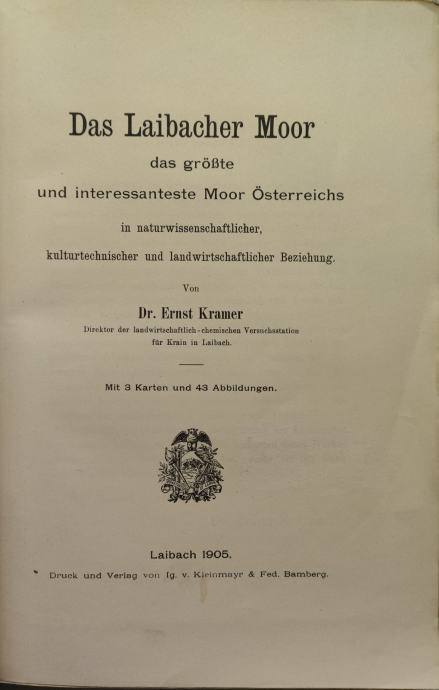 Ernest Kramer, Das Laibacher Moor (Ljubljansko barje), 1905
