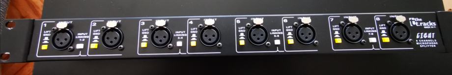 Microphone signal splitter - the t.racks Eight