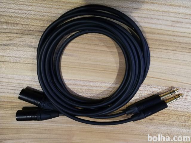 Mogami Gold - Balansiran signal kabel TRS/XLR-M - 2m (PAR)