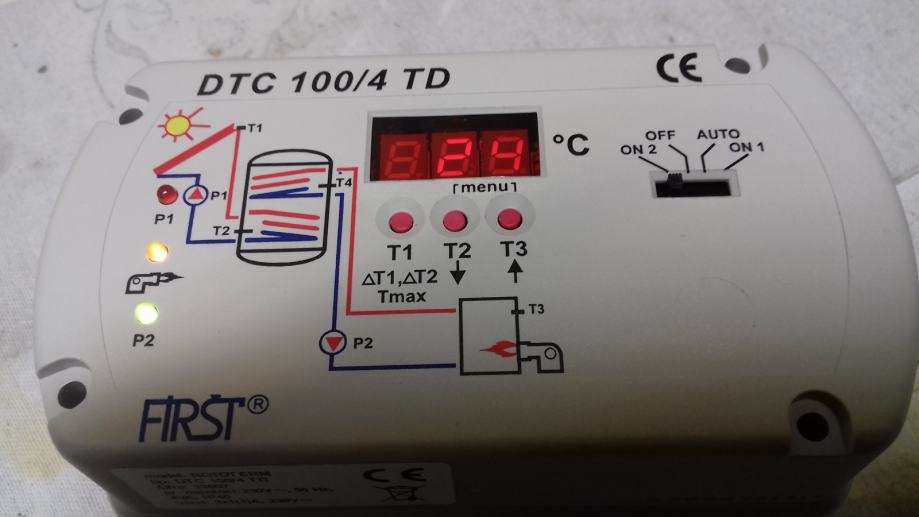 Popravilo servis Rototerm Firšt Lentherm  diferenčni termostat  DTC100