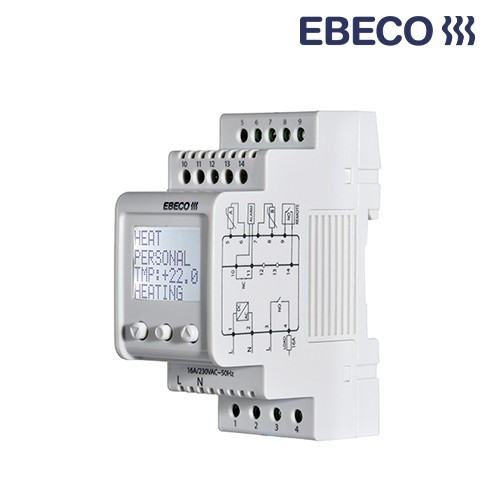 Sobni termostat za vgradnjo na DIN letev - EB Therm 800