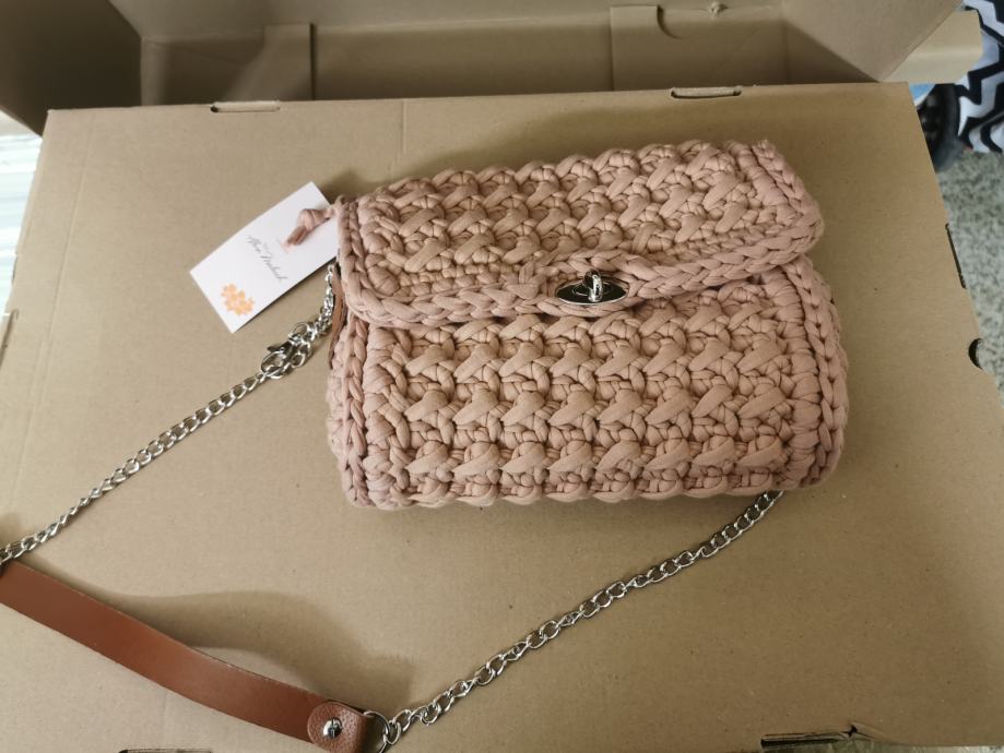 nova ročno pletena torbica torba darilo za žensko punco ženo