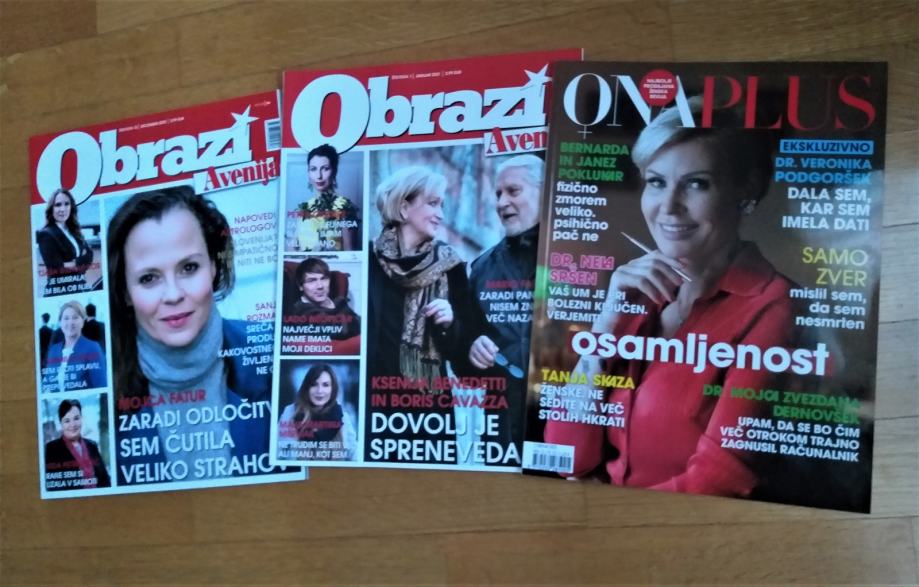 Komplet 3 ženskih revij - OBRAZI, ONA PLUS